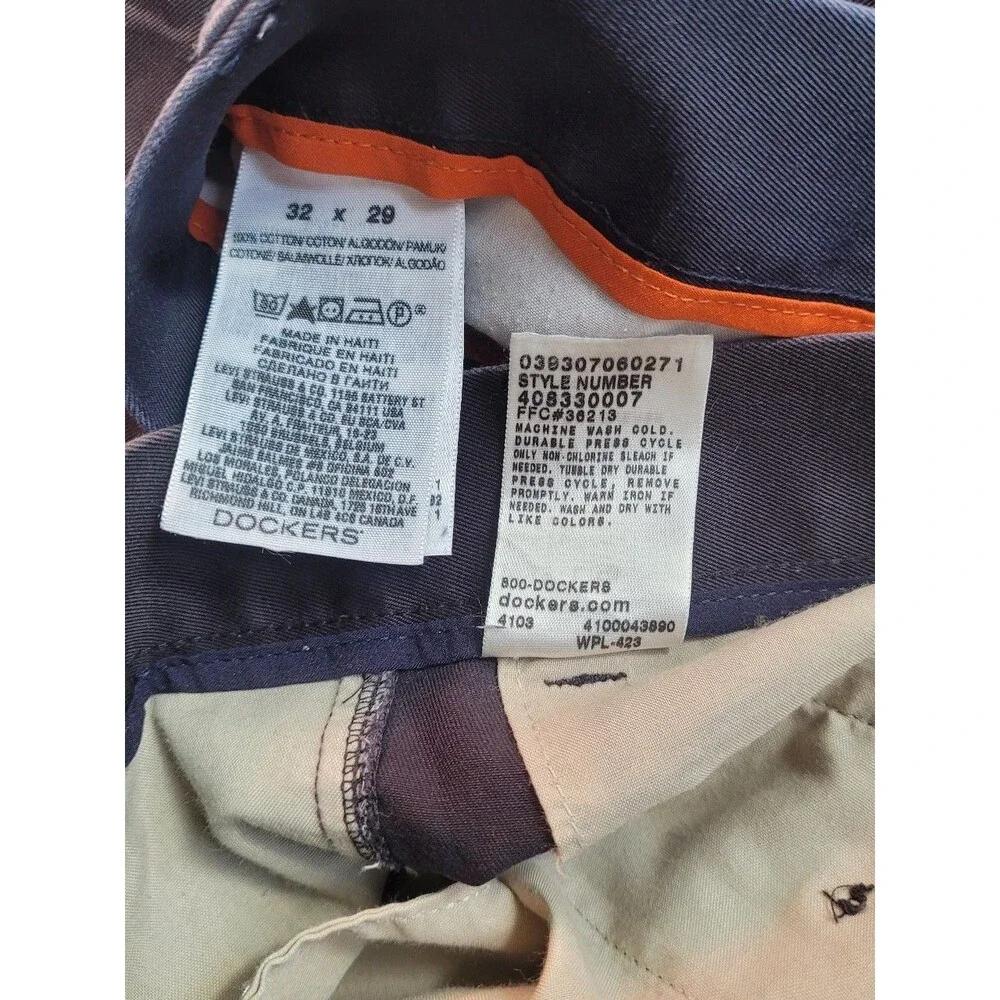 Dockers Men’s Pants Bundle – Black & Blue – Size 32x29